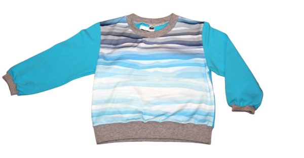 SHIRT BLAU WELLE