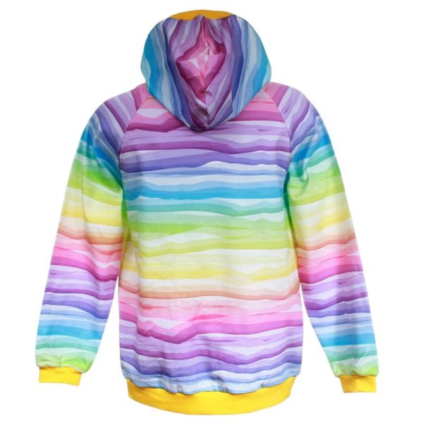 HOODIE REGENBOGEN WELLEN – Bild 2
