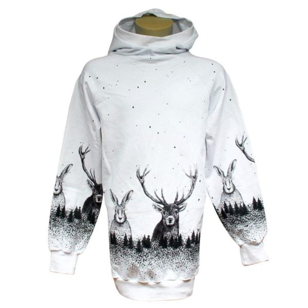 HOODIE TIERE IM WALD - HIRSCH