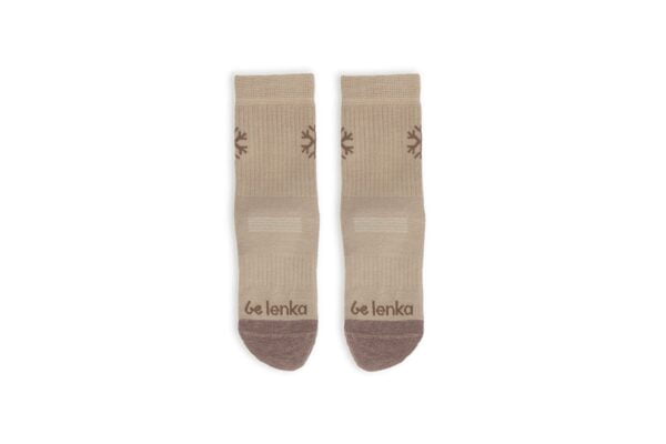 BE LENKA - KINDER SOCKEN CREW MERINO BEIGE – Bild 3
